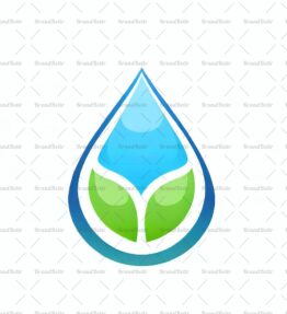 Wassertropfen und Blatt